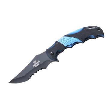 SNAKE EYE Heavy Duty Tactical Rescue Spring Assist Knife 4.75"